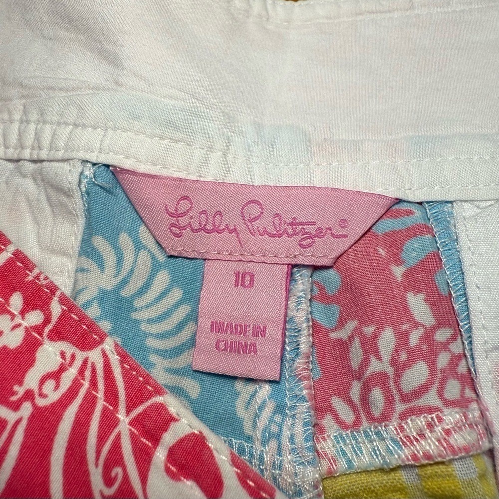 Lilly Pulitzer Patchwork Fish Floral Seersucker B… - image 3